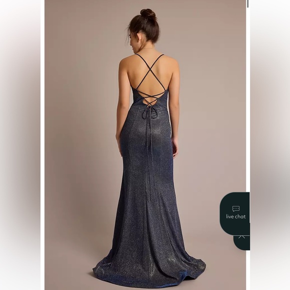 Sparkling Midnight Blue Prom Formal Event Wedding Guest STUNNING Dress, NWT! - Picture 2 of 13